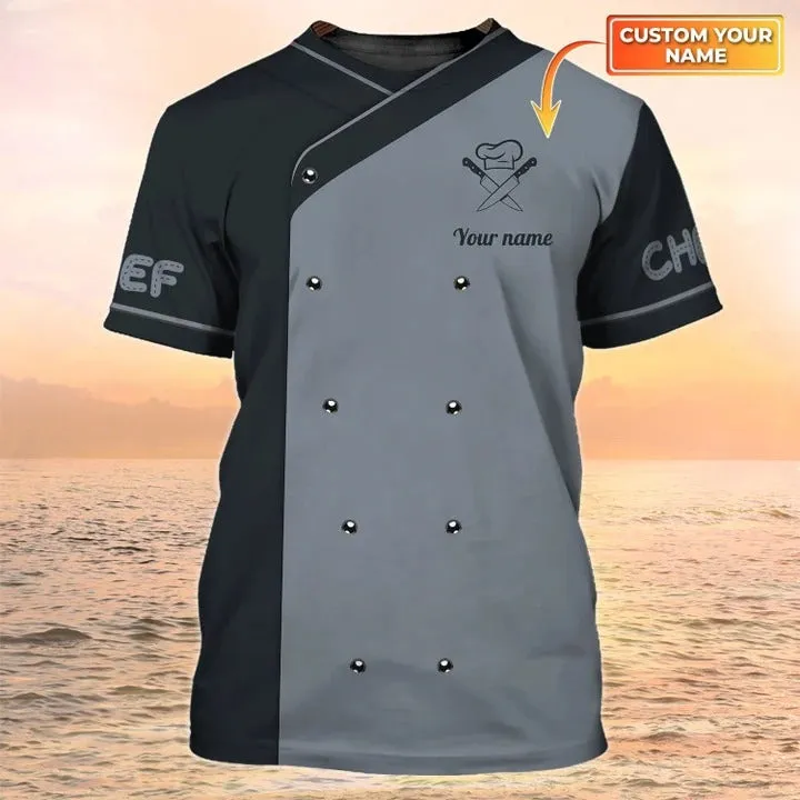 3D All Over Printed Cook Shirt Chef uniforms Chef Wear Chef Custom Tshirt