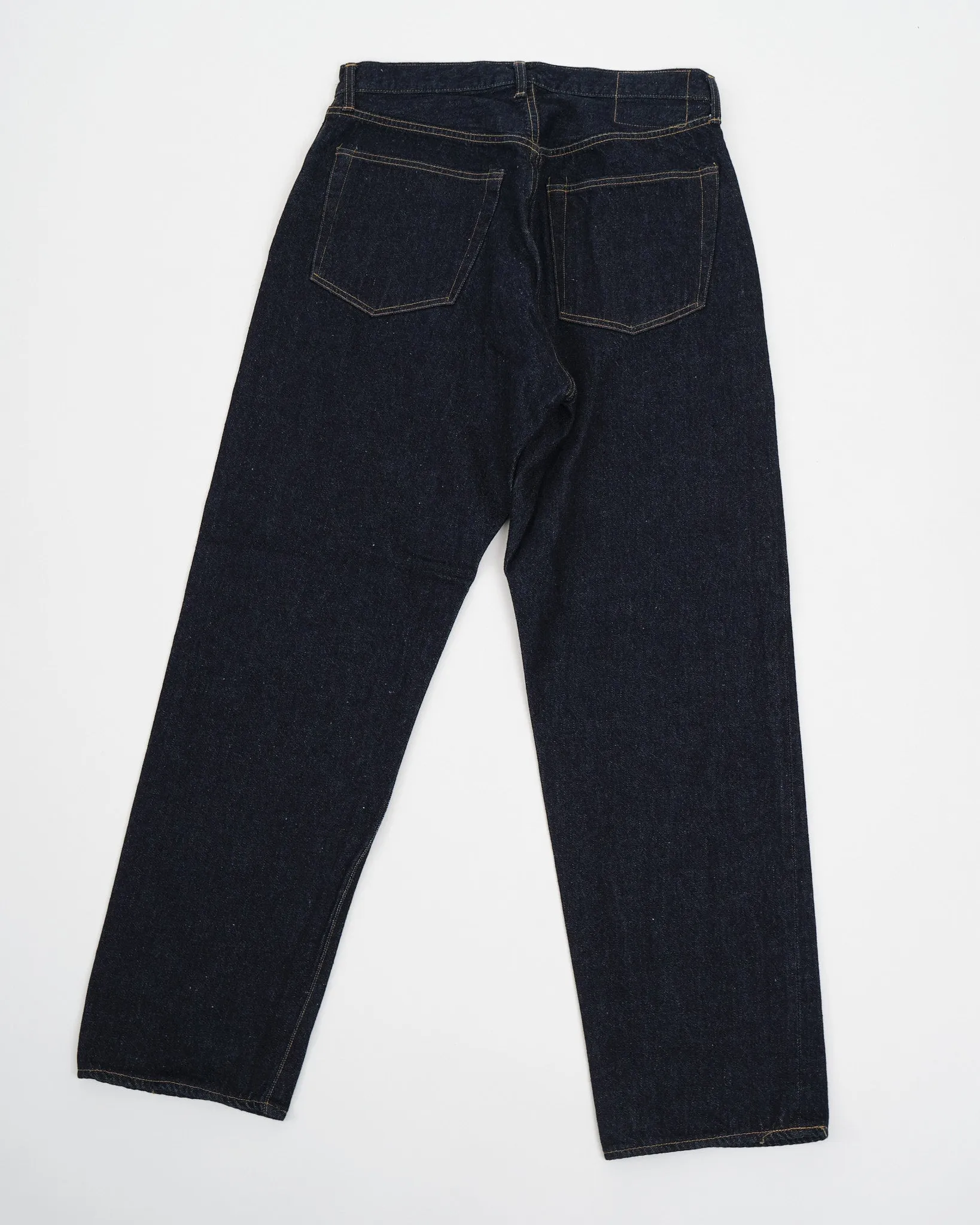 5P Zipper Front Denim Pants Indigo One Wash