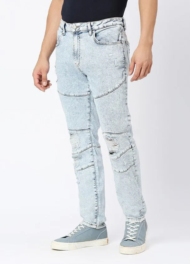 Acid Blue Boseman Skinny Jeans