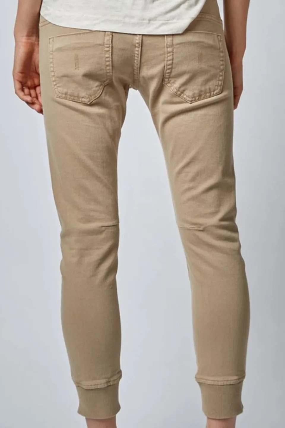 Active Jogger Beach Sand Low Rise Denim Pants