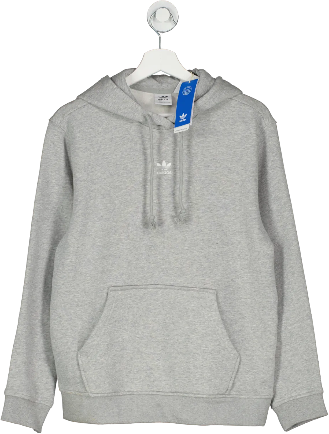 adidas Grey Classic Hoodie UK 10