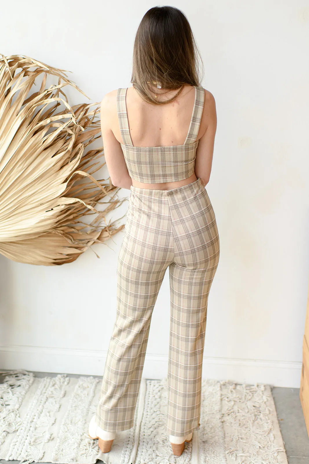 aria plaid pants