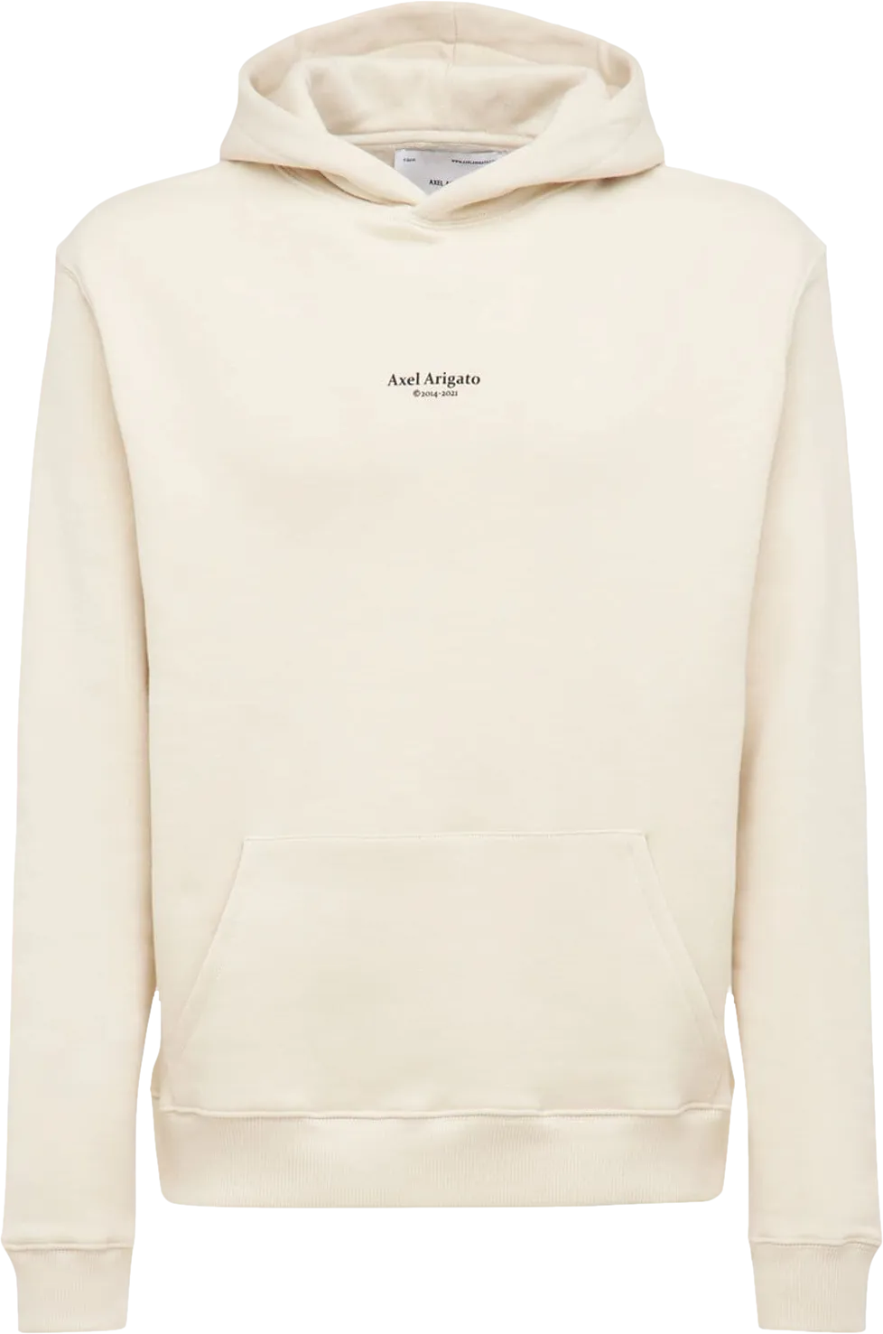 AXEL ARIGATO Logo-print Organic-cotton Hoodie In Beige BNWT UK L