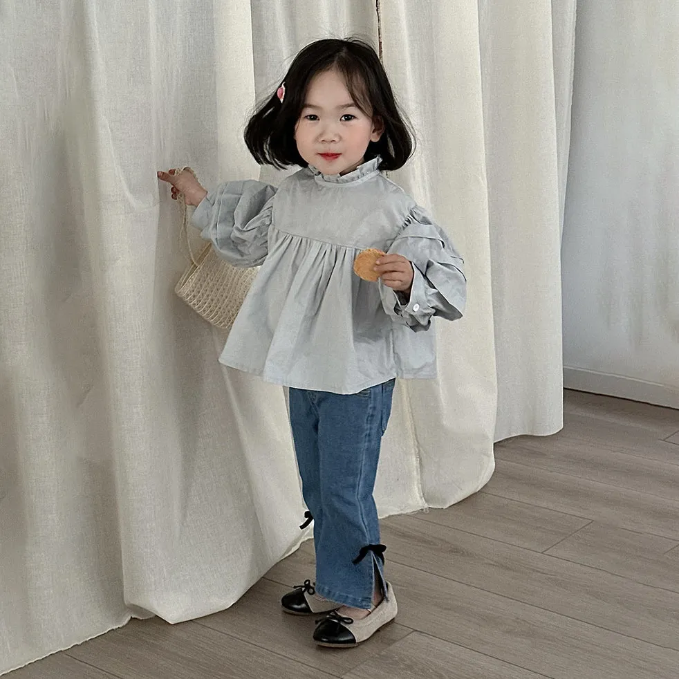 Baby Kid Girls Solid Color Pants Jeans Wholesale 240301121