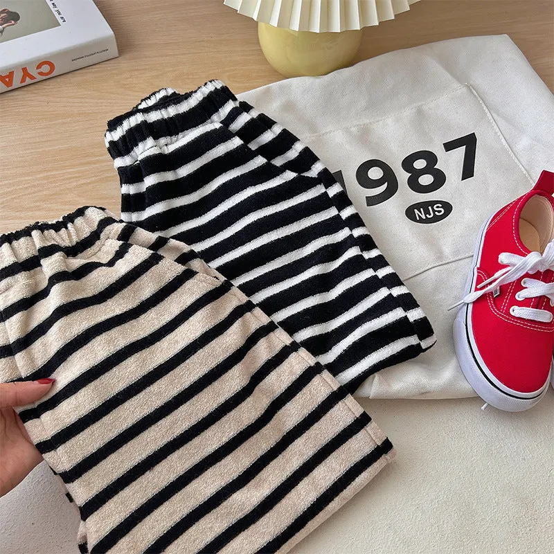 Baby Kid Unisex Striped Pants