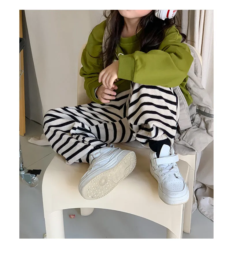 Baby Kid Unisex Striped Pants