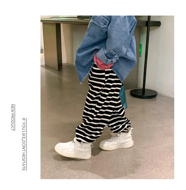 Baby Kid Unisex Striped Pants