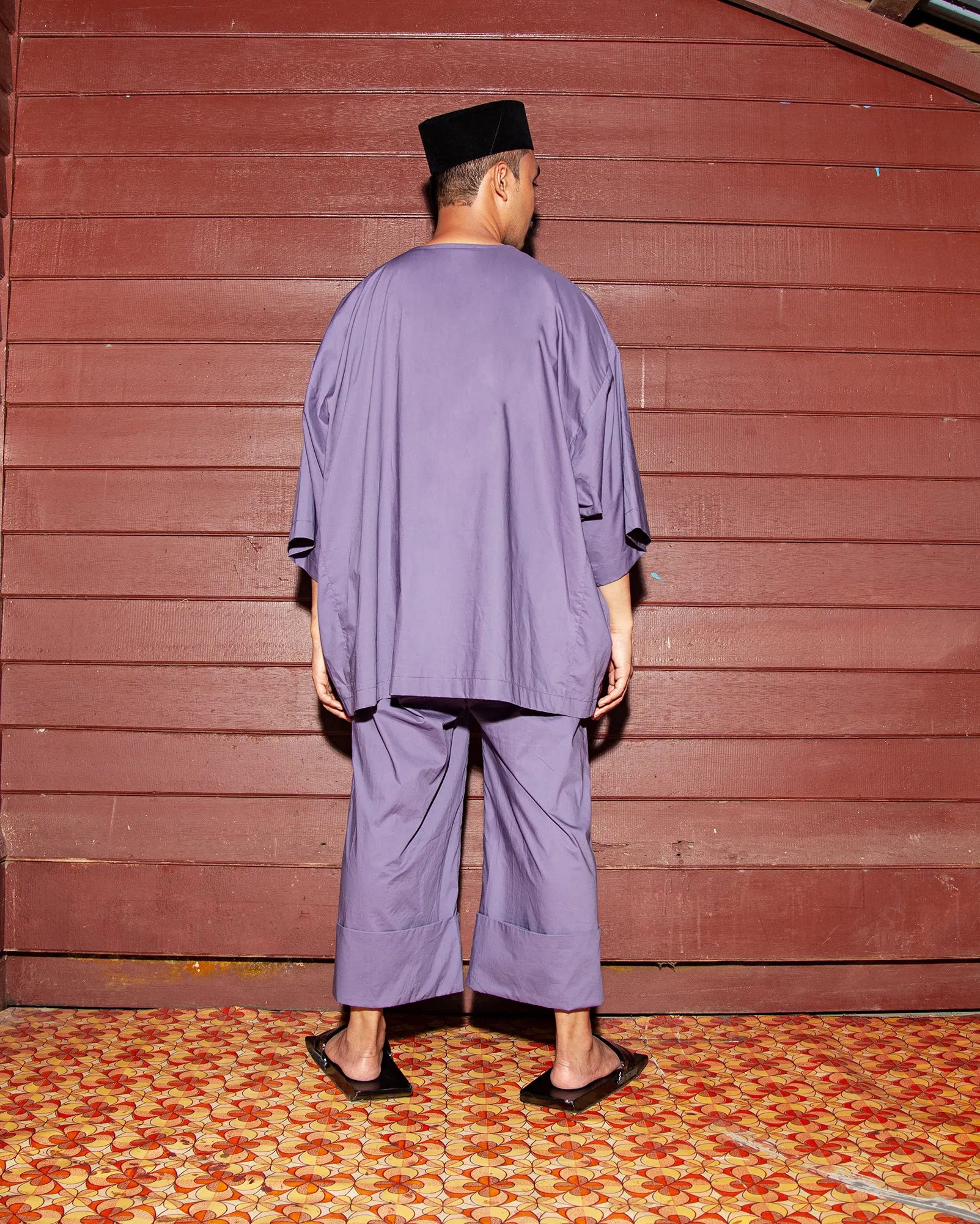 Baju Melayu Pendek (Purple)