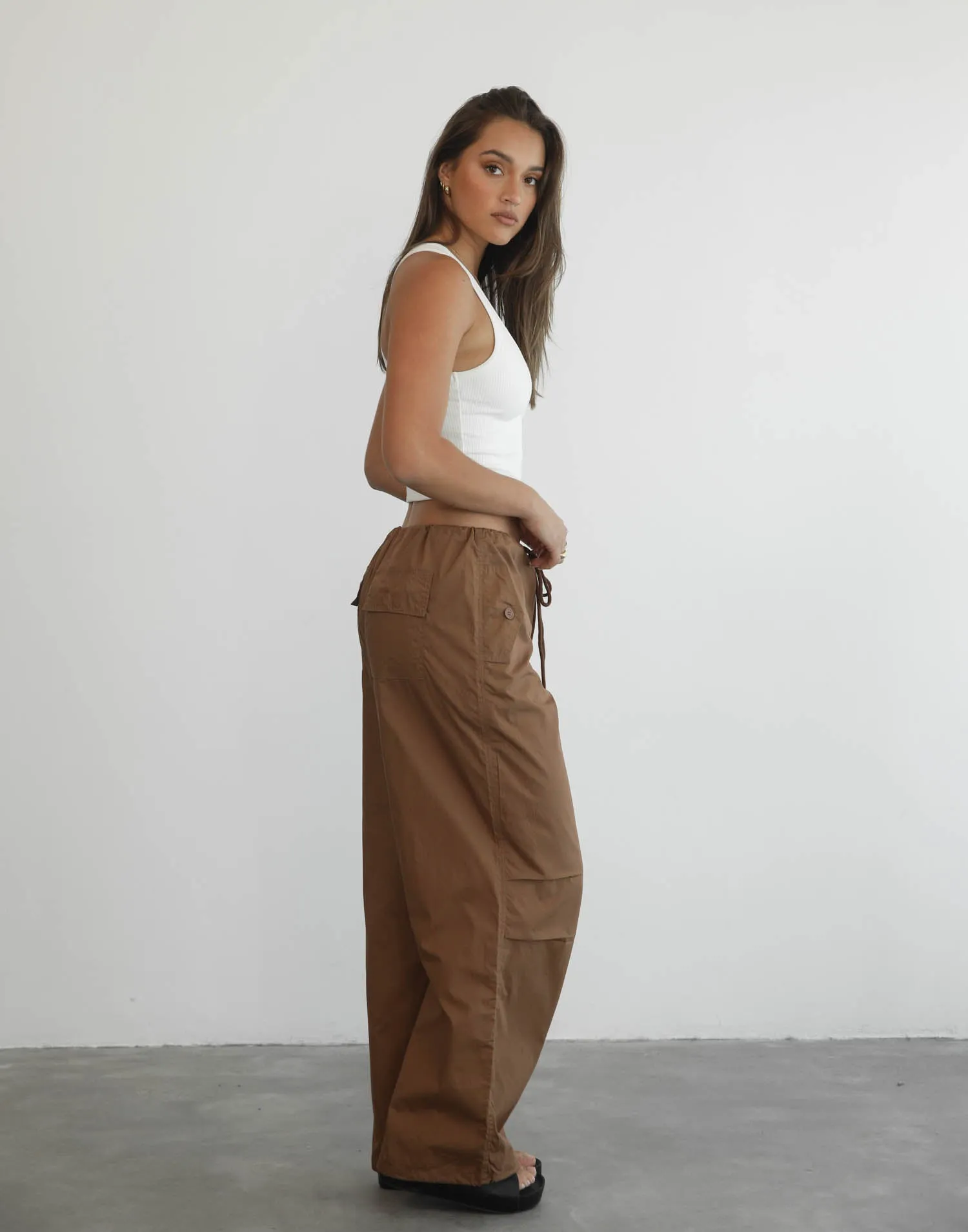 Bamba Parachute Pants (Brown)