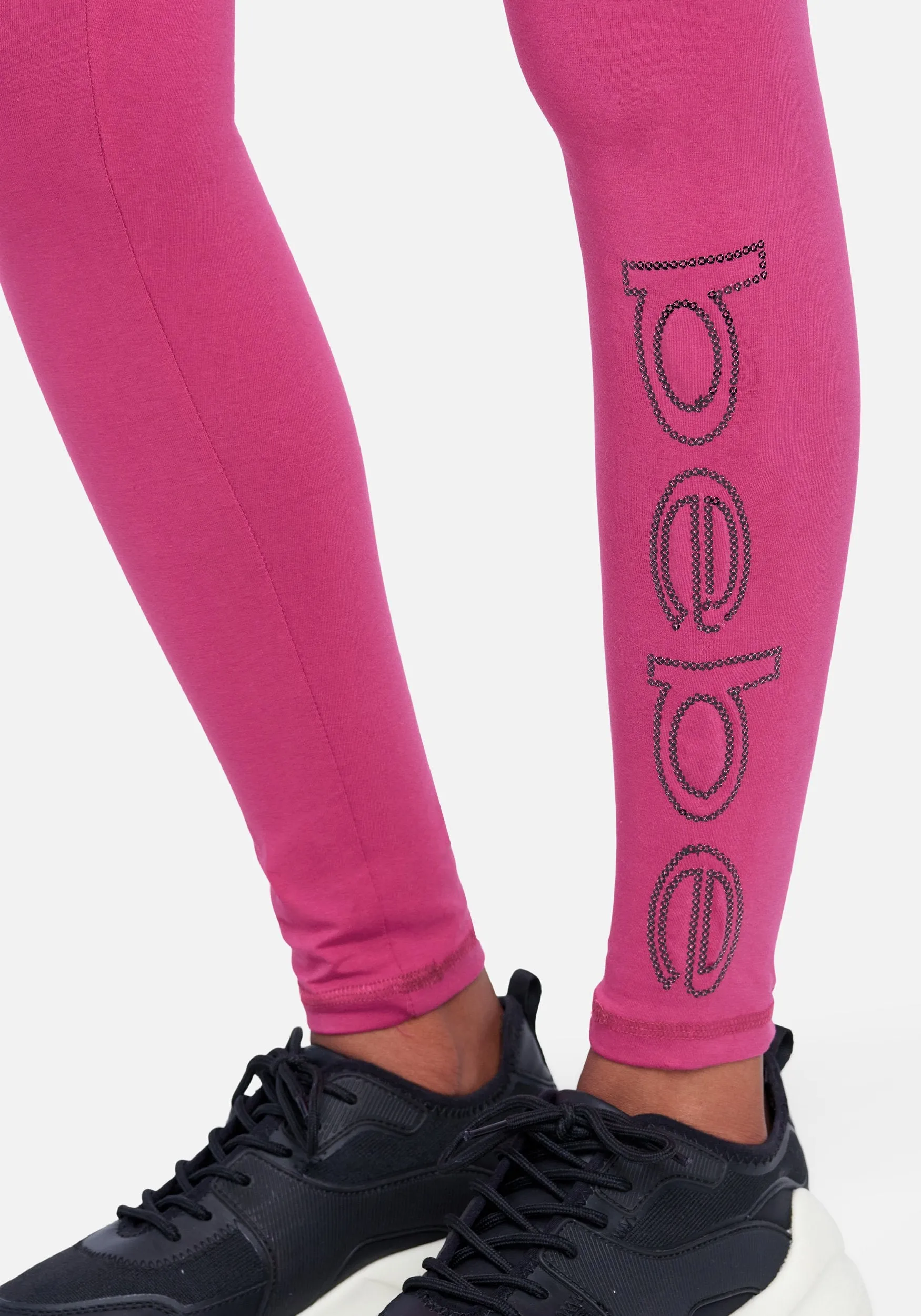 Bebe Sport Sequin Logo Legging