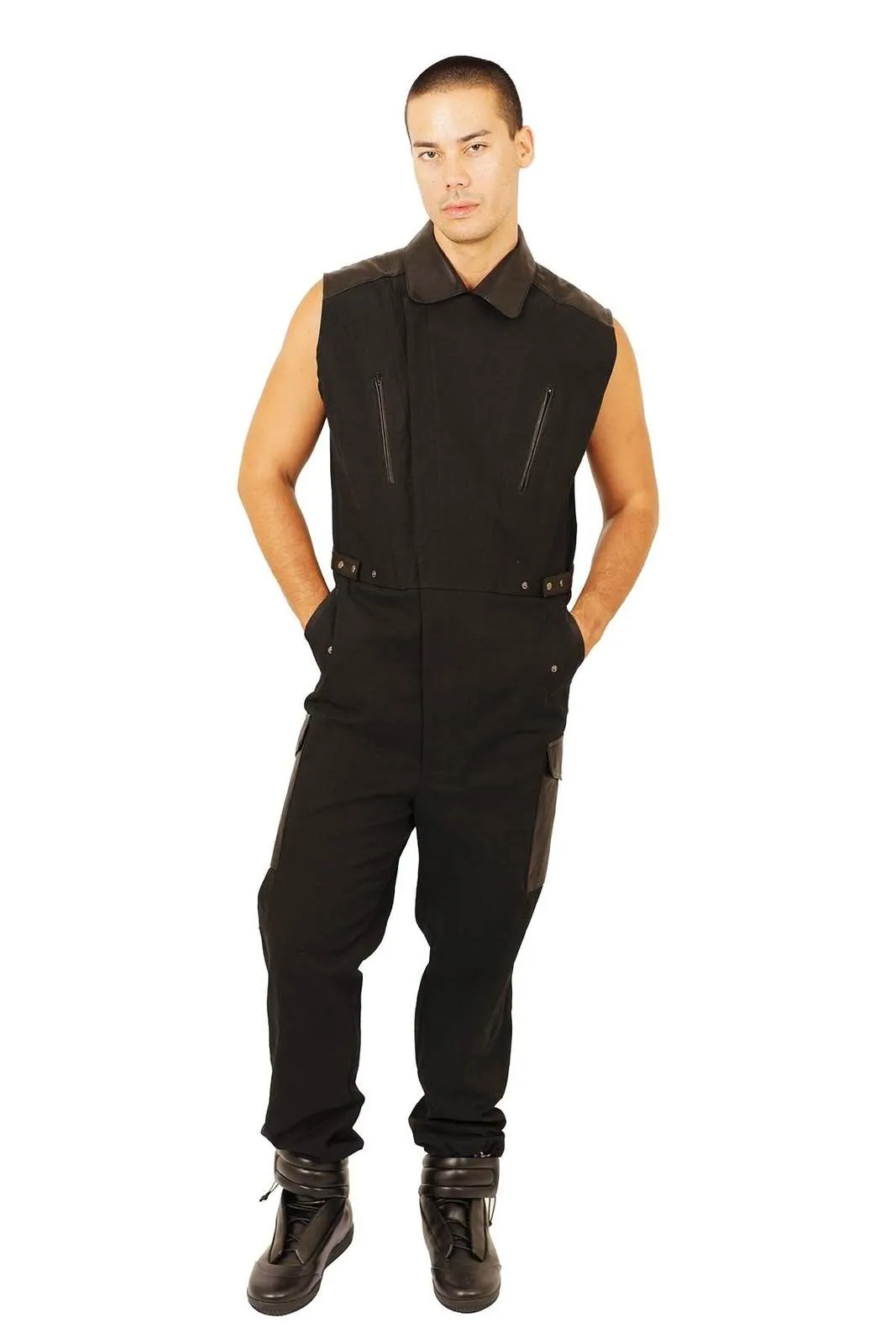 Black Market - Mens Black Jumpsuit