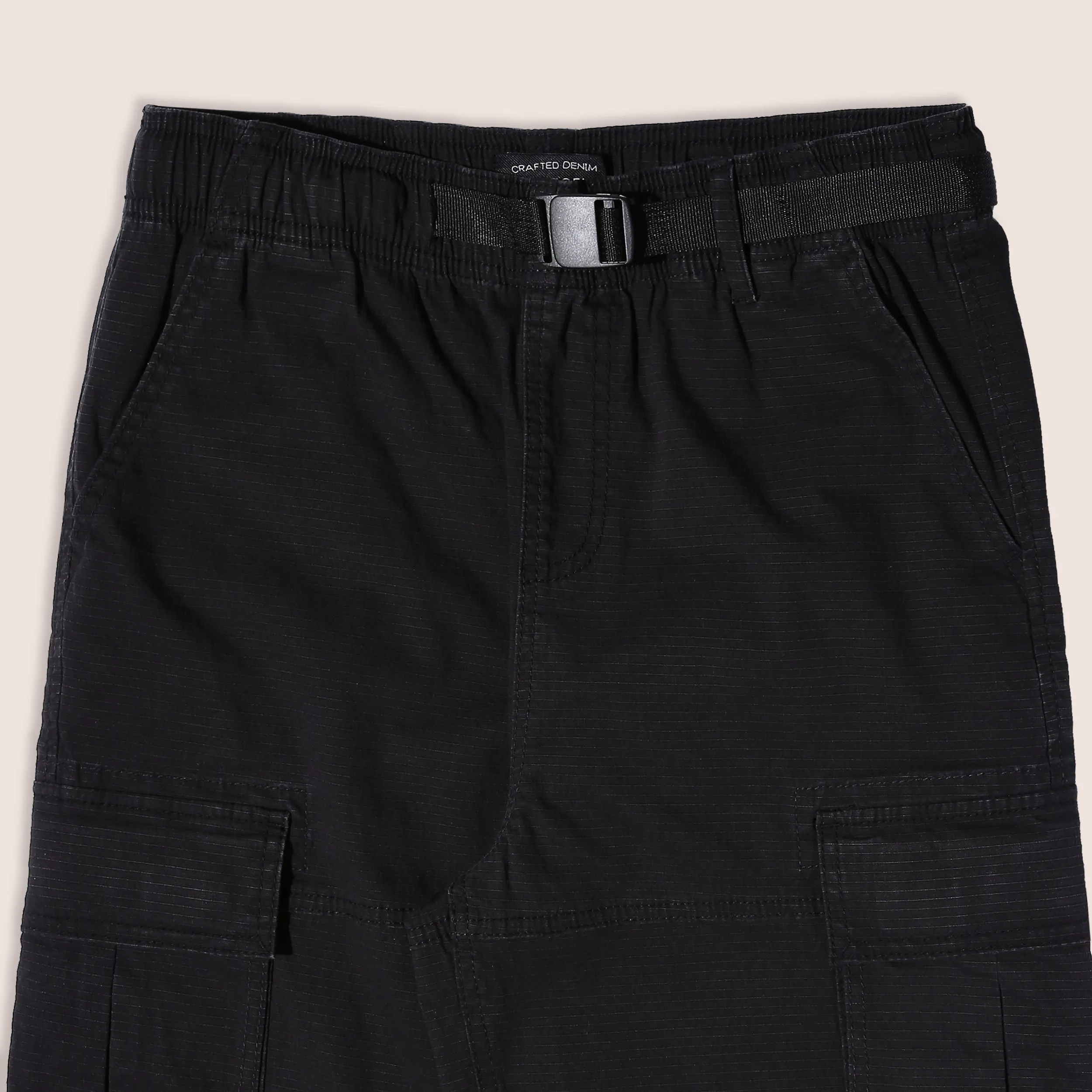 Black Men's Non Denim Cargo