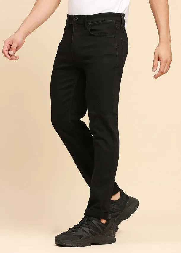 Black Premium Five Pocket Slim Fit Jeans