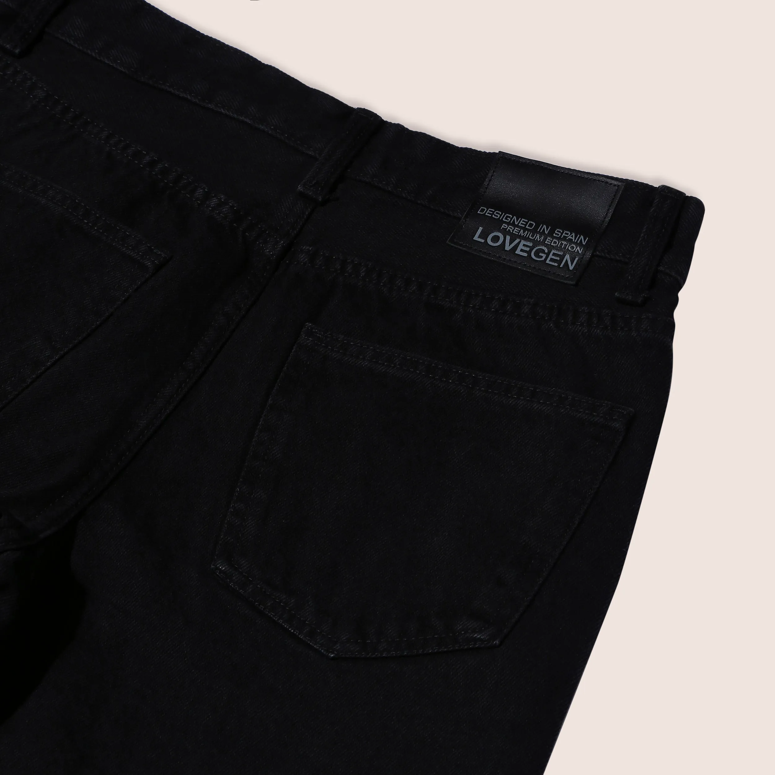 Black Slim Fit Men's  Denim