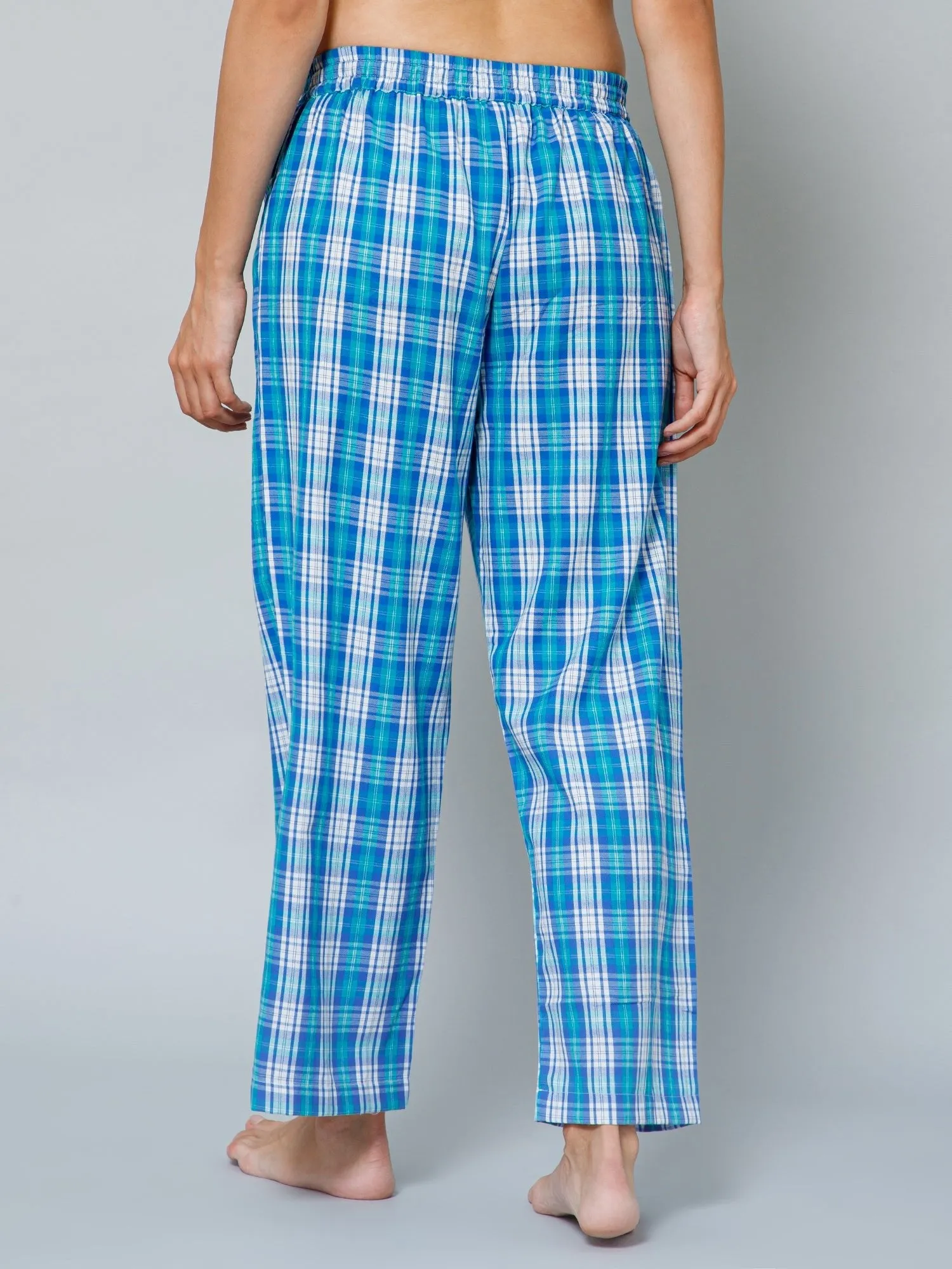 Blue Checkmate Pregnancy & Maternity Lounge Pants