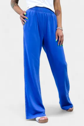 Blue Wide Leg Lounge Pants