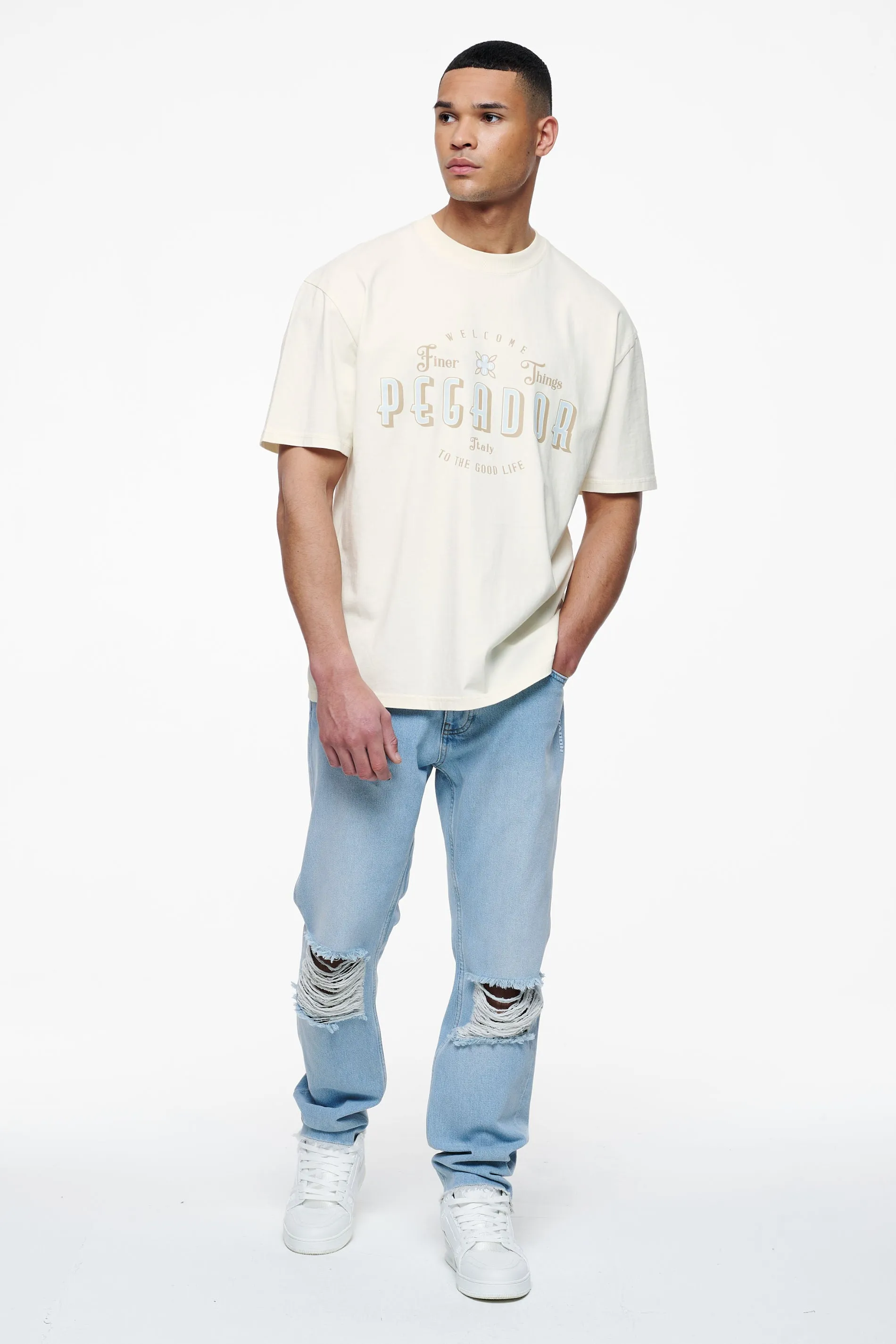 Bulver Straight Jeans Washed Light Blue