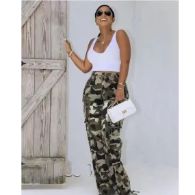 Camouflage Side Pockets Pant