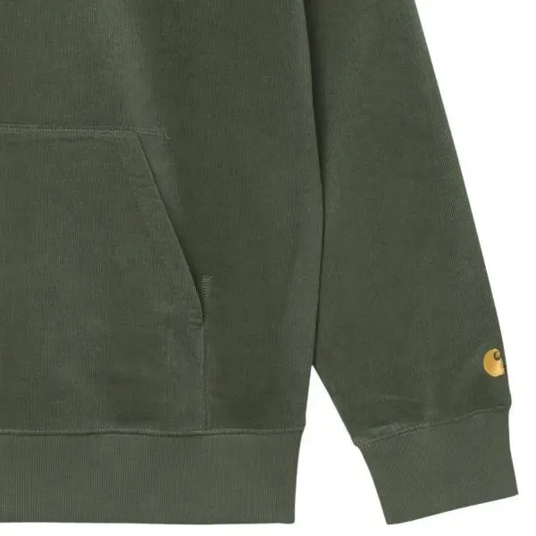 Carhartt WIP Hooded Cord Sweat Dollar Green / Gold