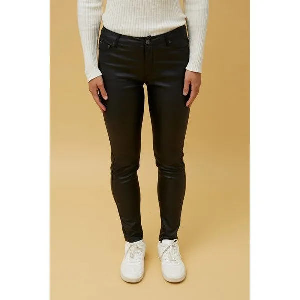 CARIS VEGAN LEATHER PANTS