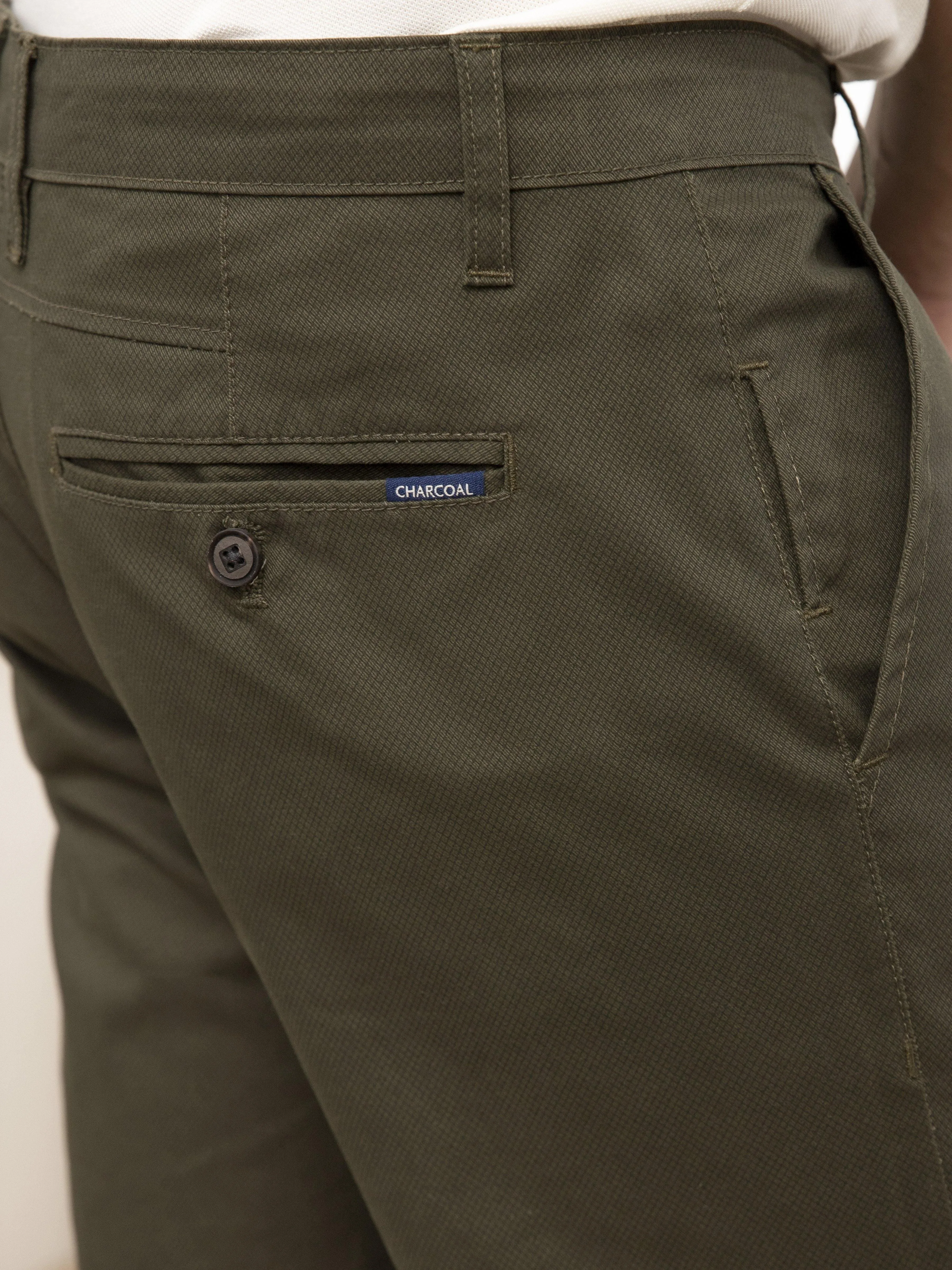 CASUAL PANT  SLIM FIT CROSS POCKET OLIVE