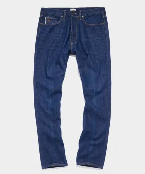 Classic Fit Selvedge Jean in Creased Medium Wash