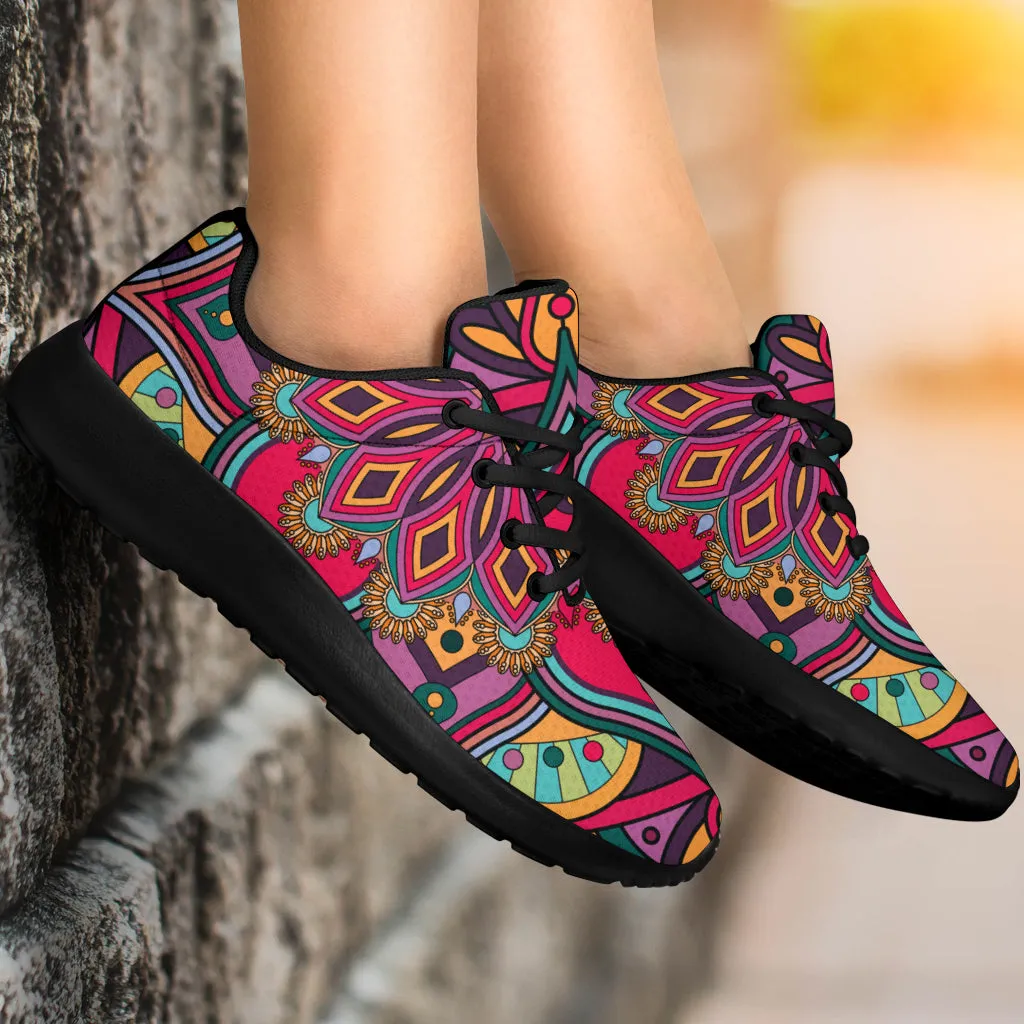 Colorful Mandala Art Sport Sneakers