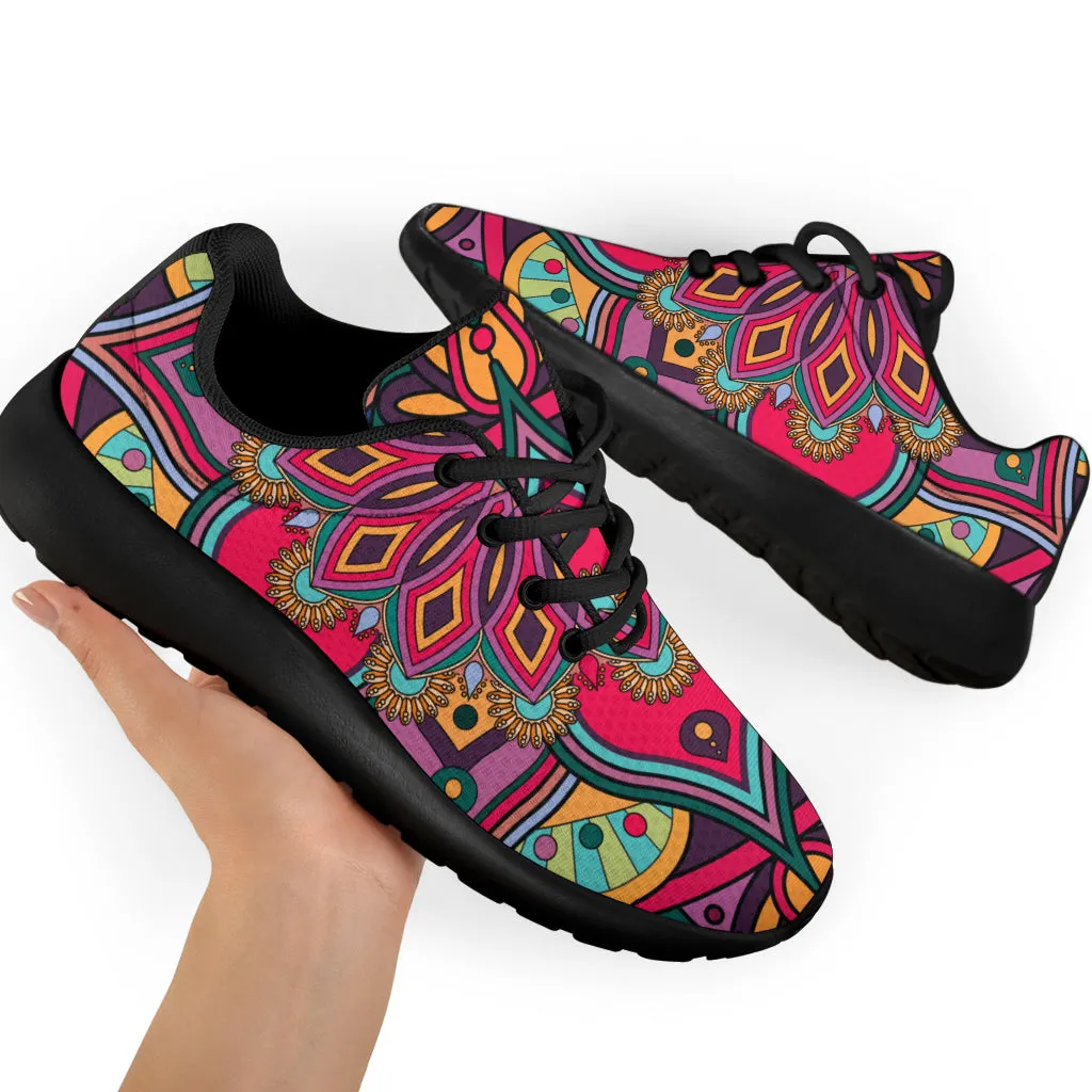 Colorful Mandala Art Sport Sneakers