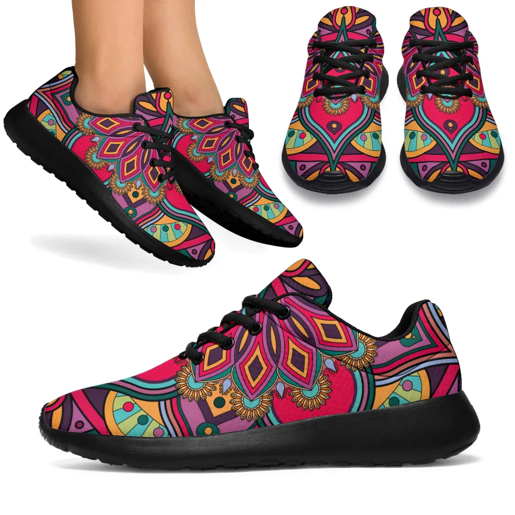 Colorful Mandala Art Sport Sneakers