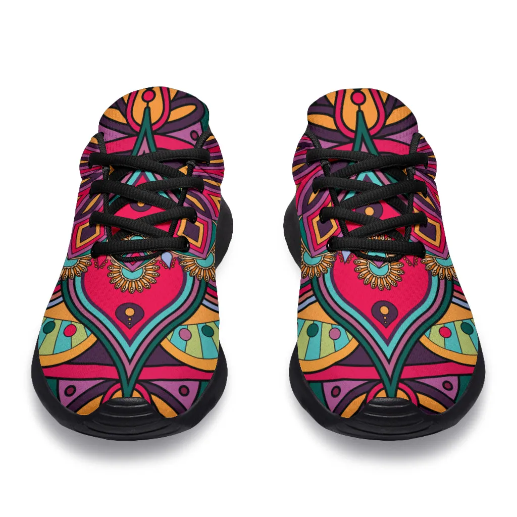 Colorful Mandala Art Sport Sneakers