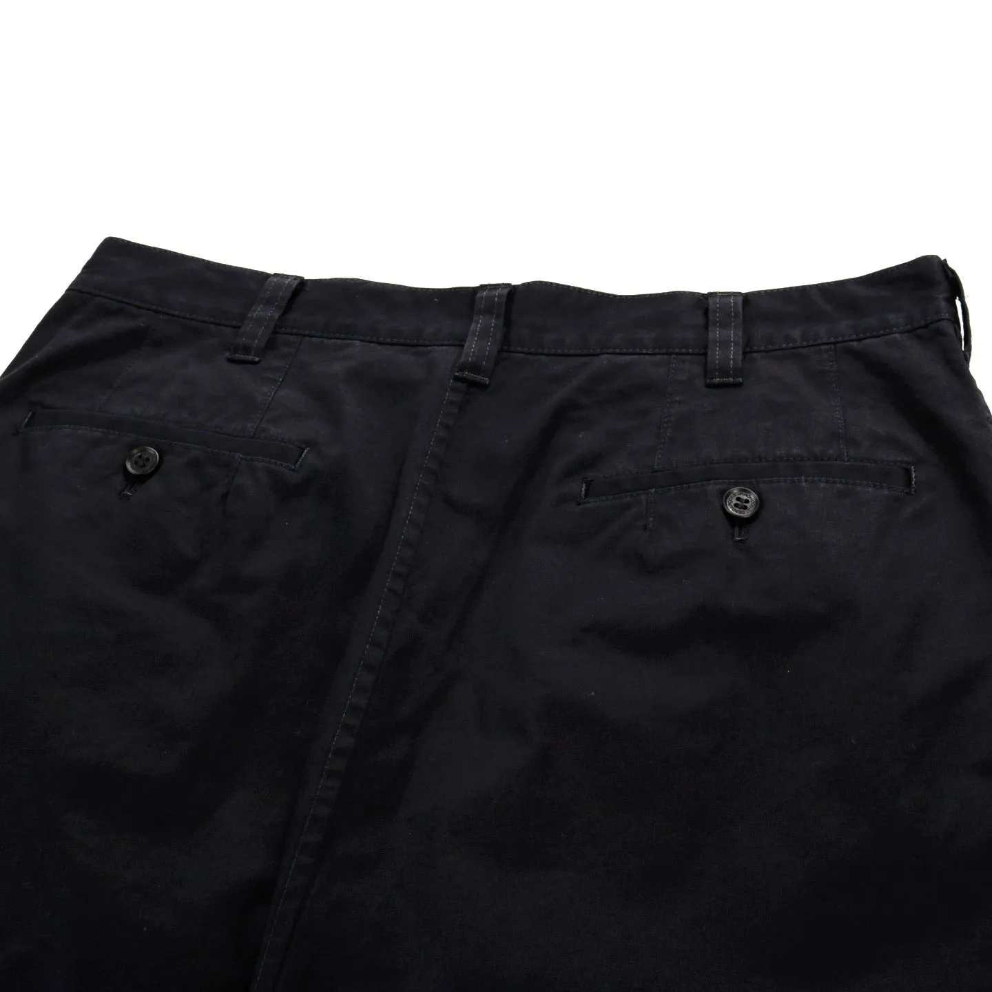 COMME DES GARCONS HOMME P010 CROPPED WIDE PANT NAVY