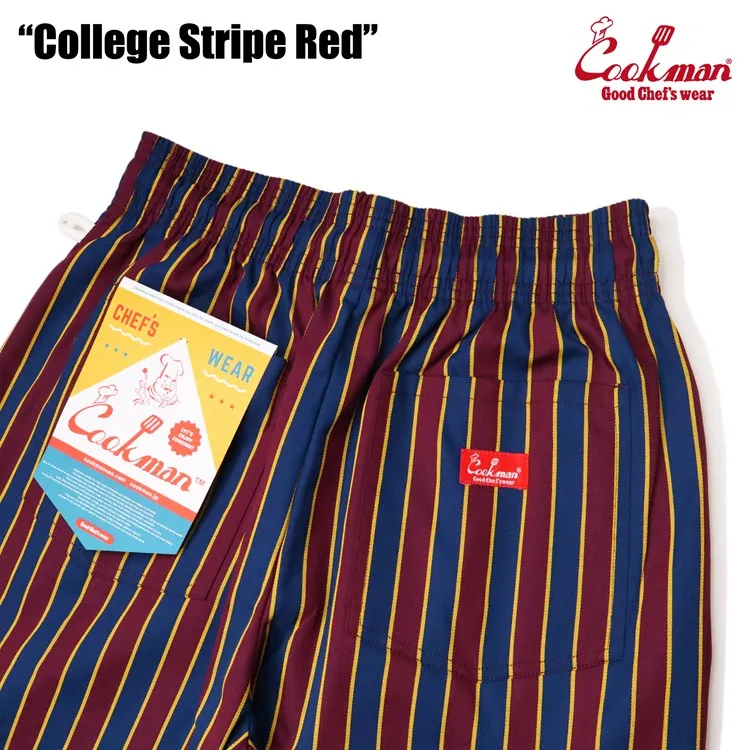 Cookman Chef Pants - College Stripe Red