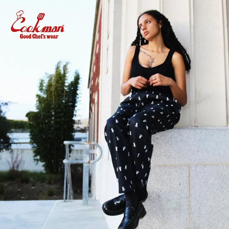 Cookman Chef Pants - Skull : Black