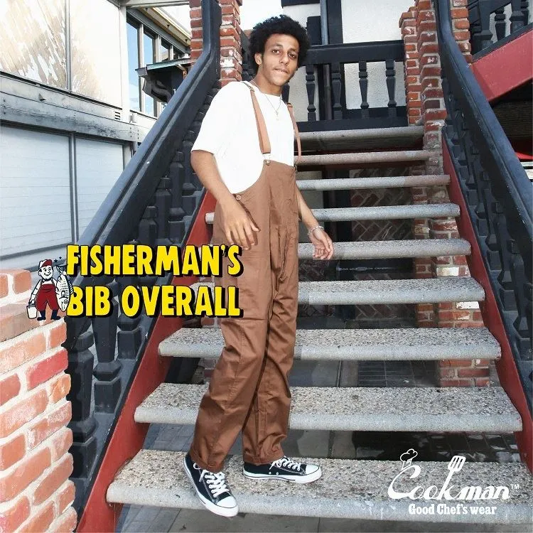 Cookman Fisherman's Bib Overall - Chocolate