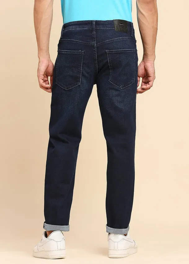 Dark Blue Premium Five Pocket Slim Fit Jeans