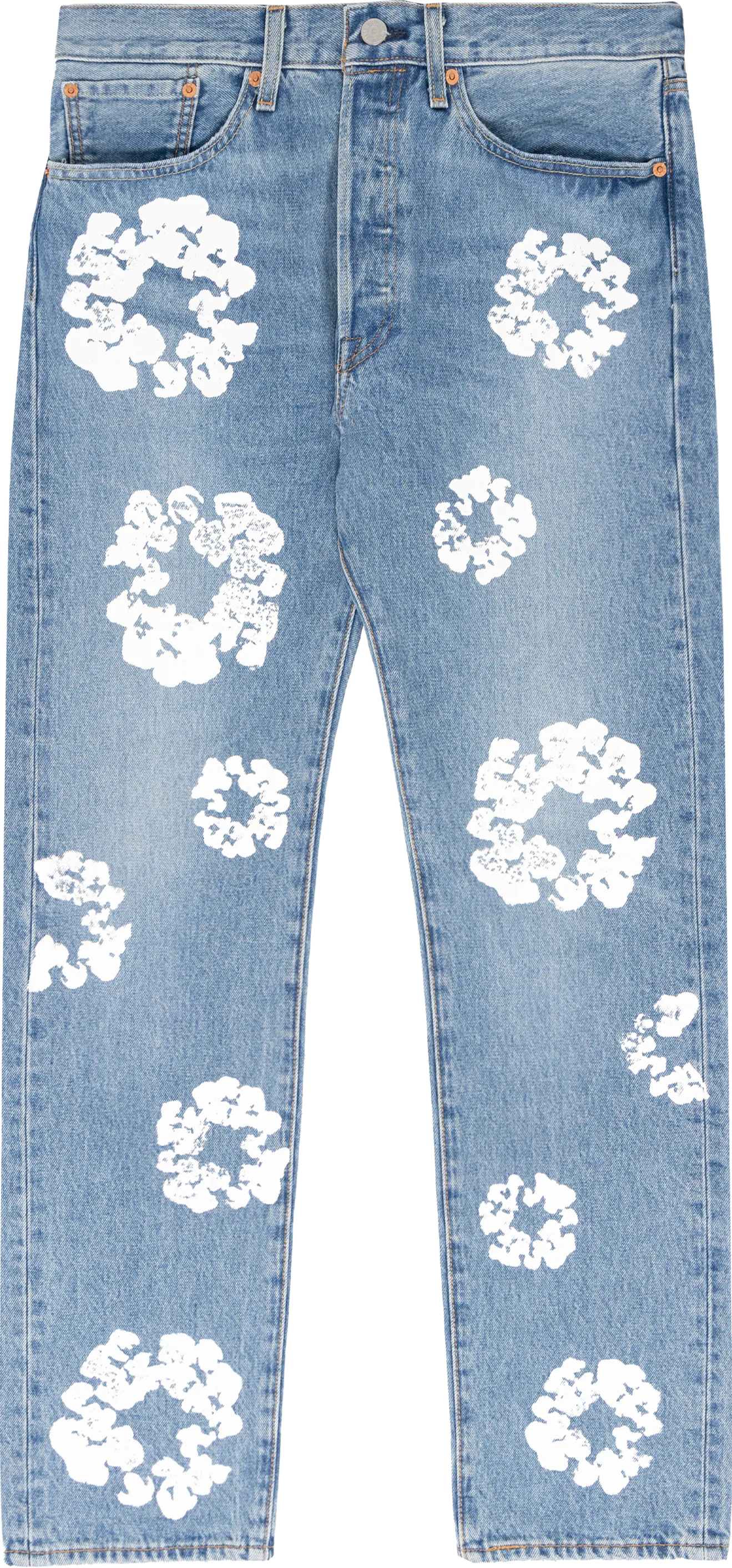 DENIM TEARS THE COTTON WREATH JEAN LIGHT WASH