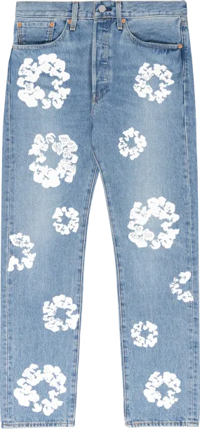 DENIM TEARS THE COTTON WREATH JEAN LIGHT WASH