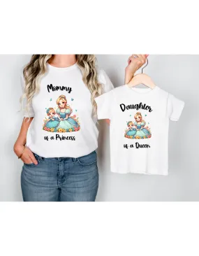 Disney Princess Mama and Daughter Matching Shirts