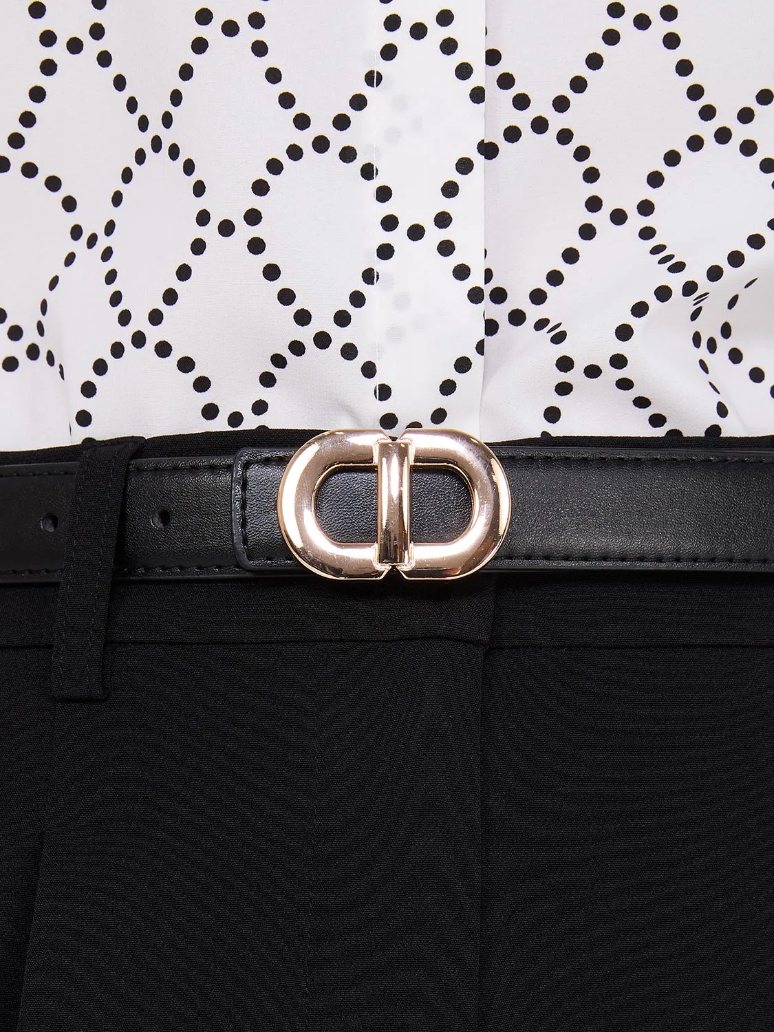 Double Horseshoe Buckle Belt