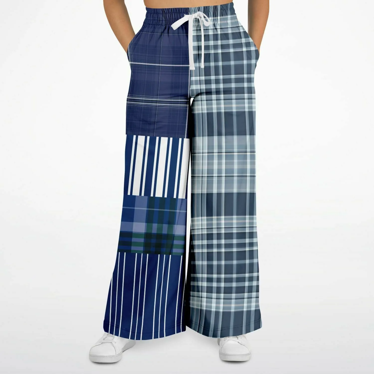 Faire Isle Plaid Eco-Poly Stretchy Phat Bellbottoms