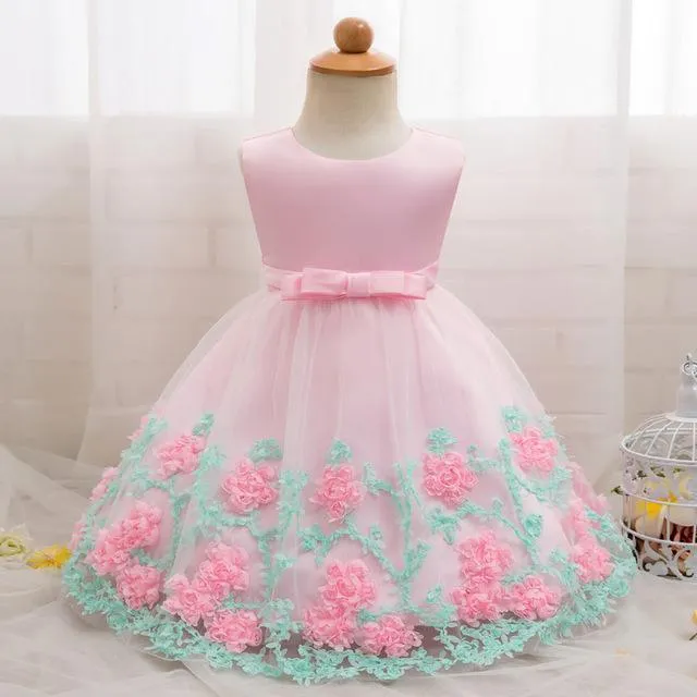 Girls Dress, Baby Princess Dress, Baptism Dress