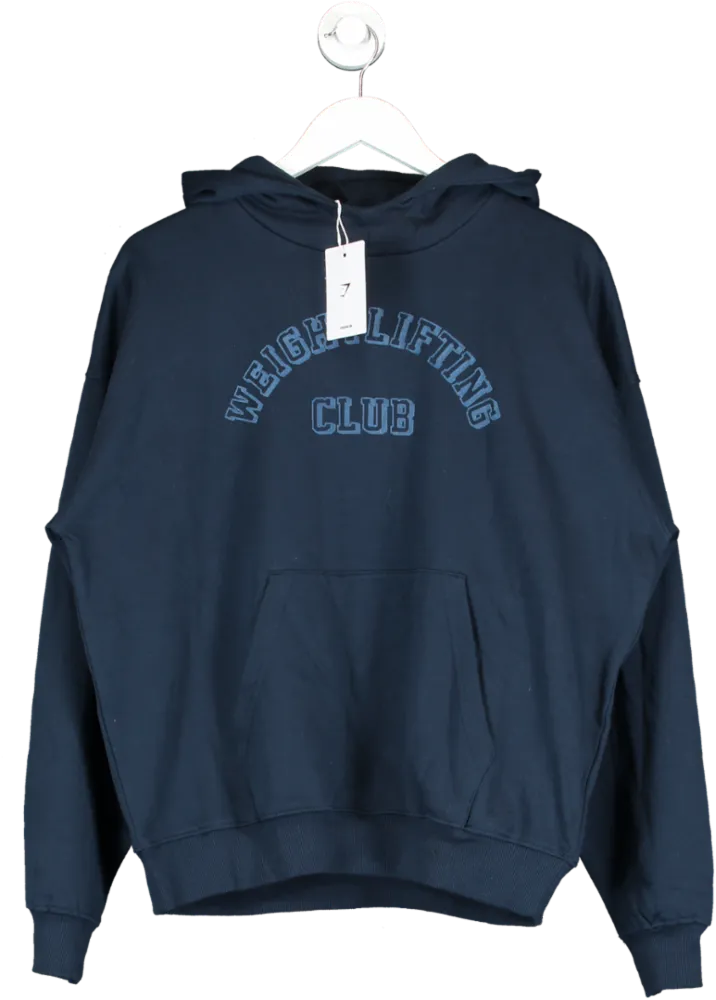 gymshark Blue Weight Lifting Club Hoodie UK XS