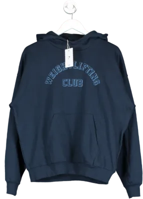 gymshark Blue Weight Lifting Club Hoodie UK XS