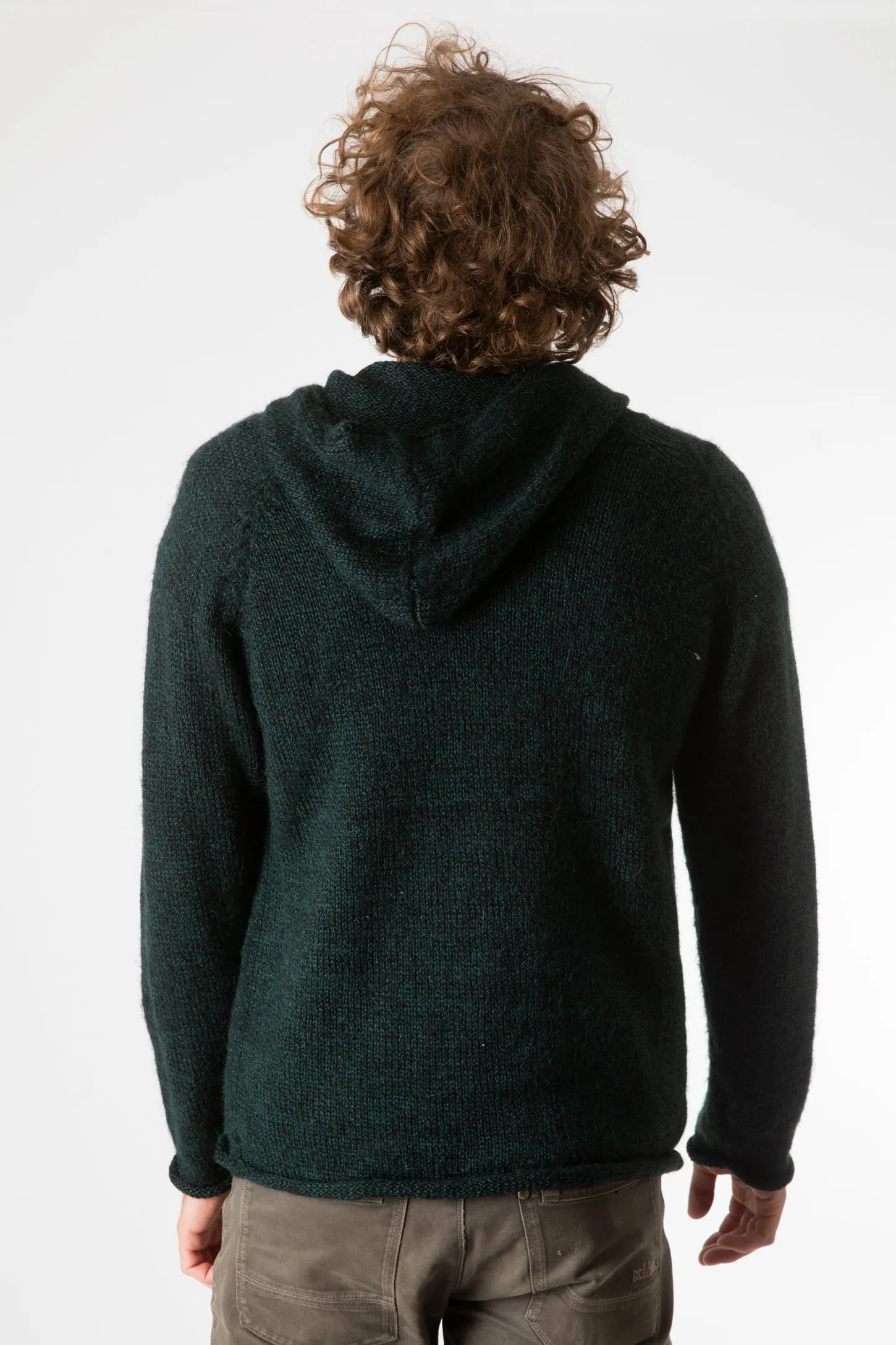 Hooded Alpaca Sweater