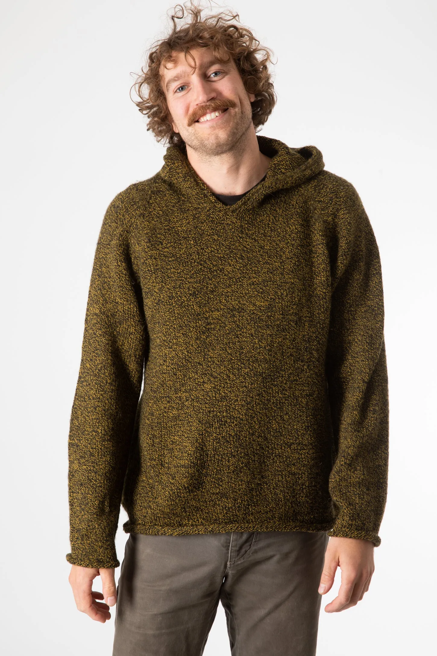 Hooded Alpaca Sweater