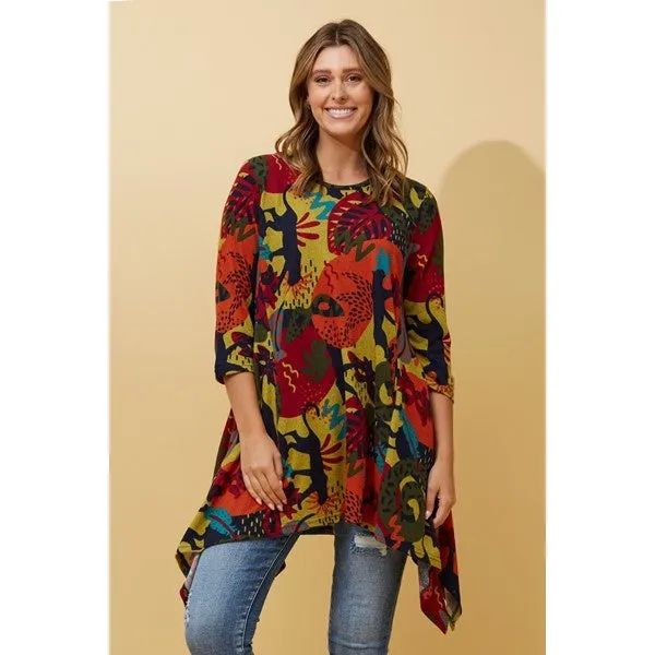 HOSHI JUNGLE PRINT TUNIC TOP