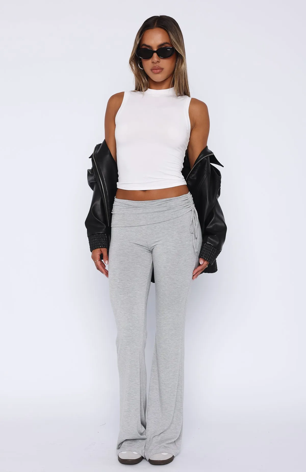 It's A Forever Thing Flare Pants Grey