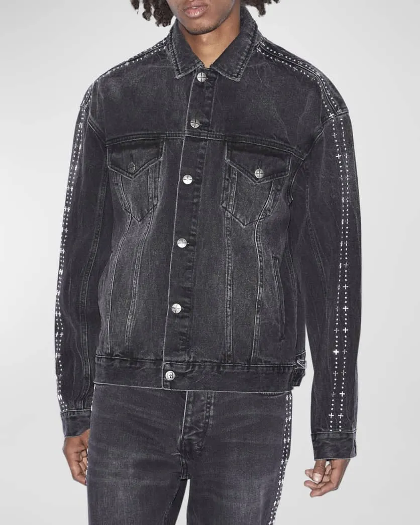 KSUBI OH G JACKET METALIK STRIPE BLACK