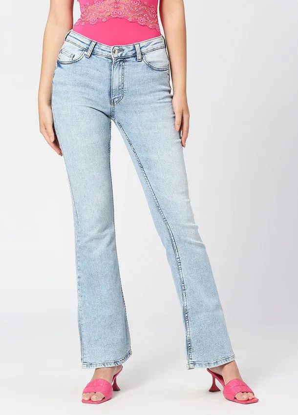 Light Blue Madrid Long Flare Jeans