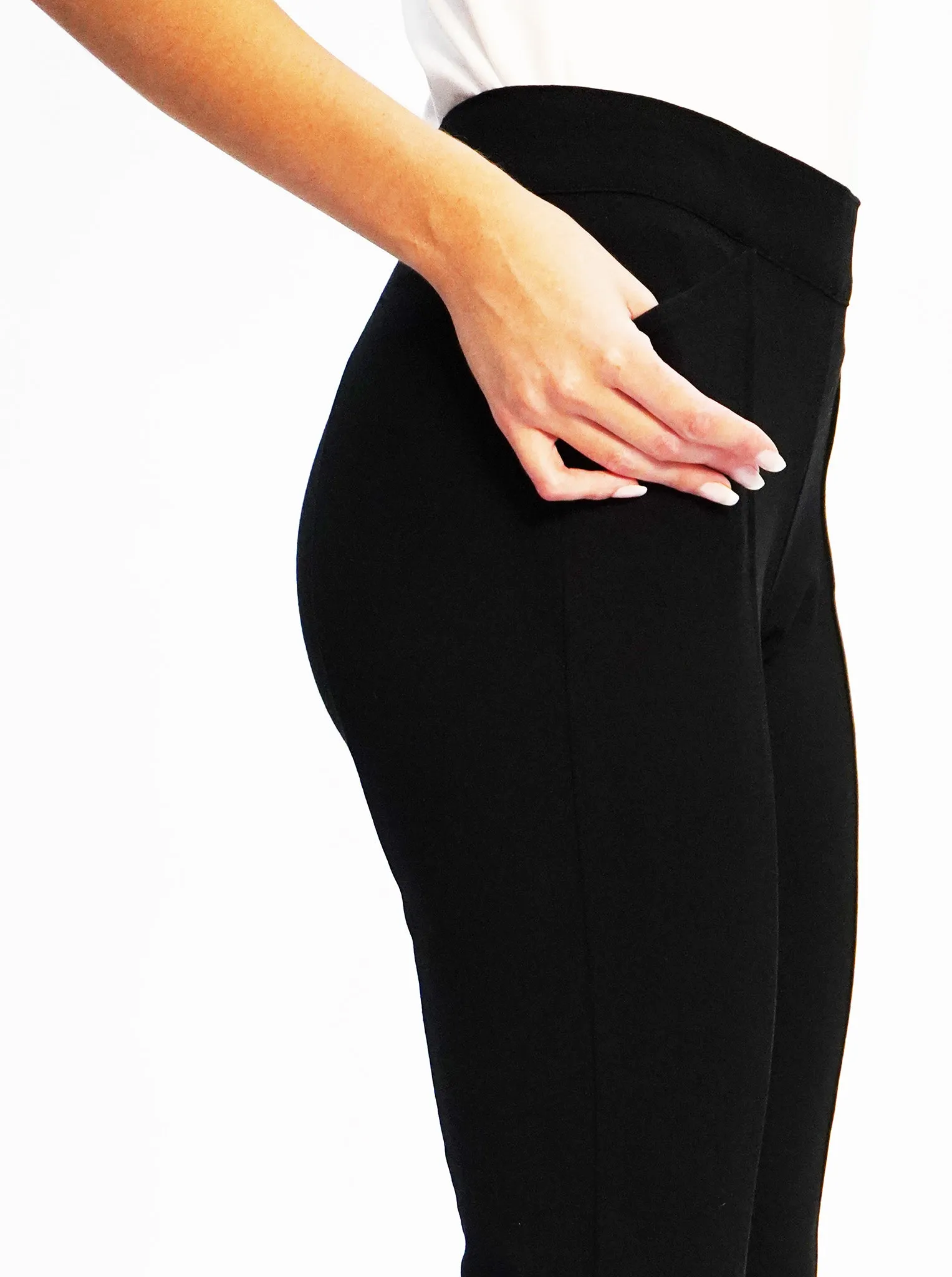 Luxury Ponte Pull On Boot Leg Pant - The Essex